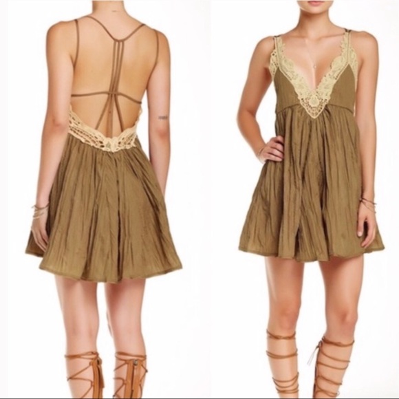 Free People Dresses & Skirts - NWOT | Free People | Crochet Trim Babydoll | Sz Lg